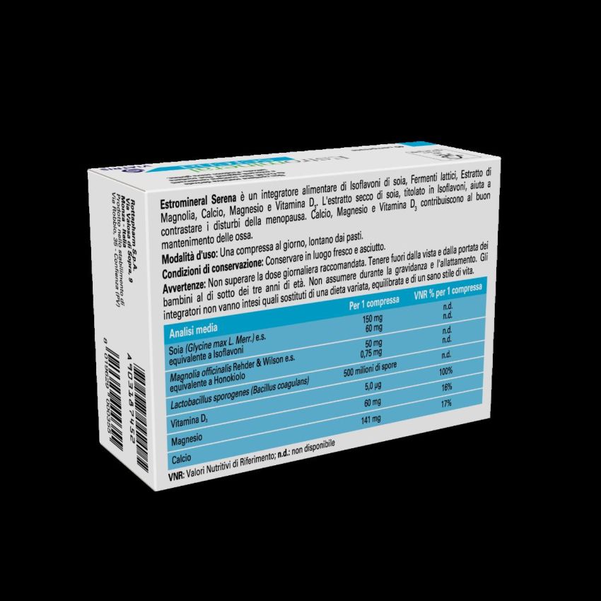 Estromineral Serena - Integratore per Menopausa, 40 Compresse