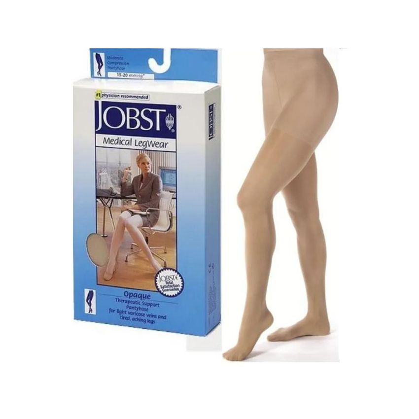 Jobst Compression Tights 15-20mmhg in Natural Matte, Size 2