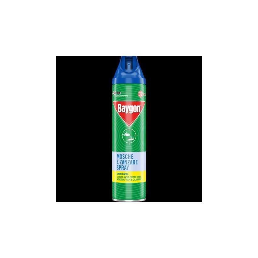 Baygon Plus Spray Anti-Mosche e Zanzare, 400 ml