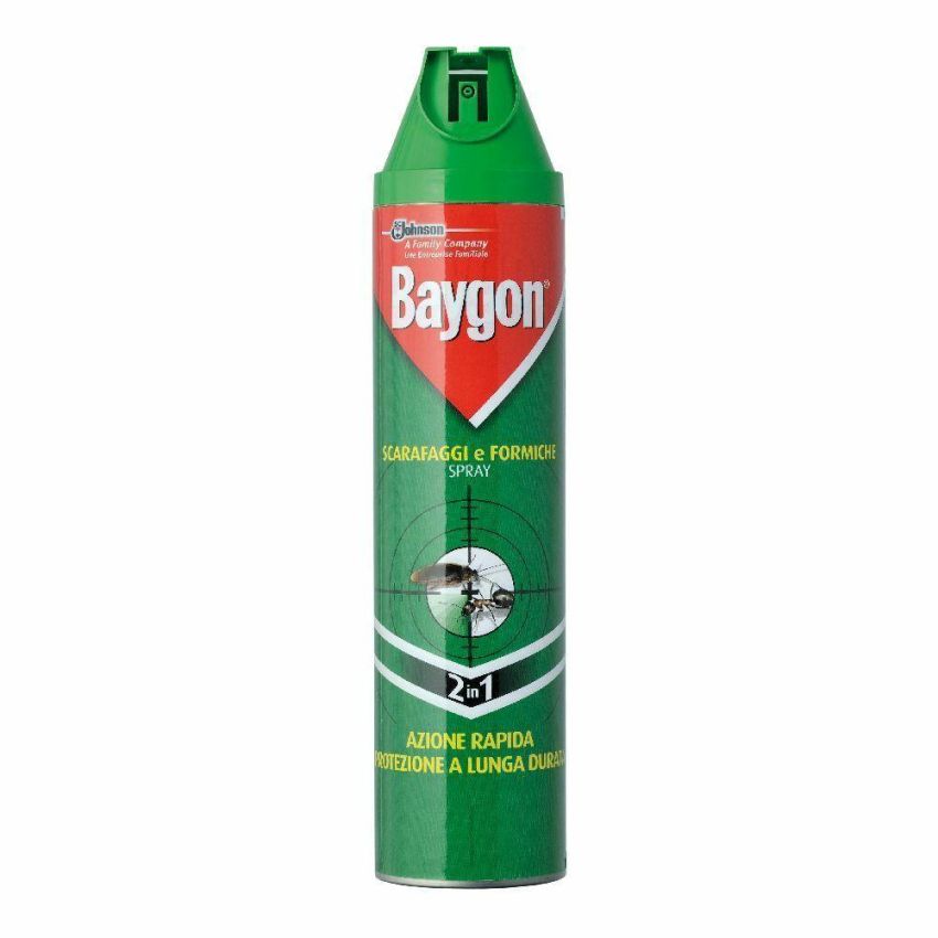 Baygon Plus - Spray Insetticida per Scarafaggi e Formiche, 400ml