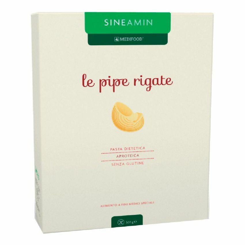 Sineamin Pipe Rigate - Pasta Aproteica e Senza Glutine, 500g