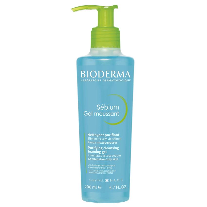 Bioderma Sebium 200ml - Gel Detergente Moussant per la Pelle