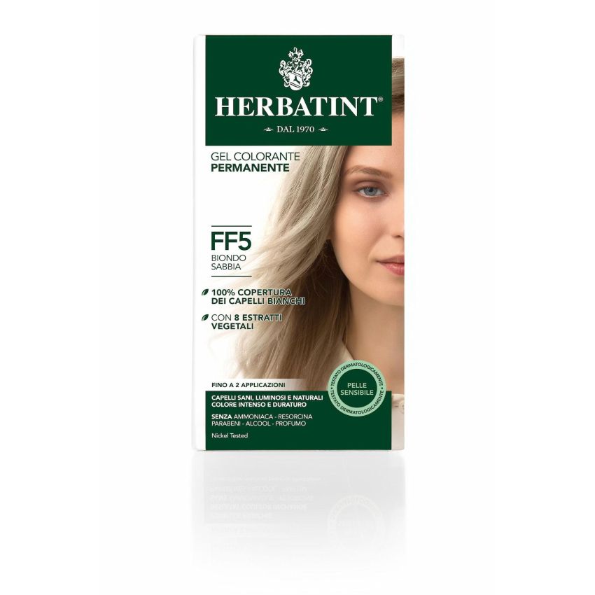 Herbatint Flash Tinta per Capelli Color Biondo Sabbia, 135ml