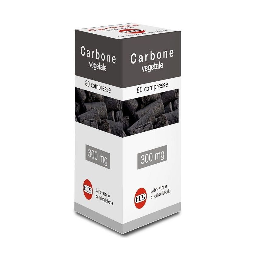 Carbone Vegetale Puro - 80 Compresse Digestive Naturale