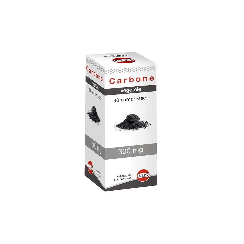 Carbone Vegetale Puro - 80 Compresse Digestive Naturale