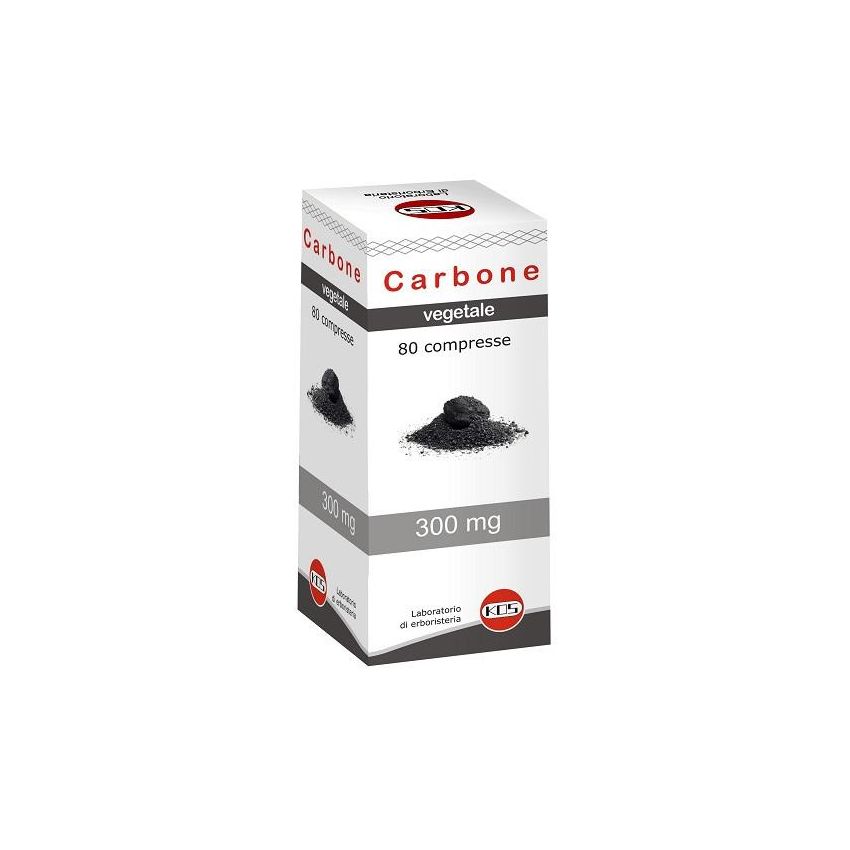 Carbone Vegetale Puro - 80 Compresse Digestive Naturale