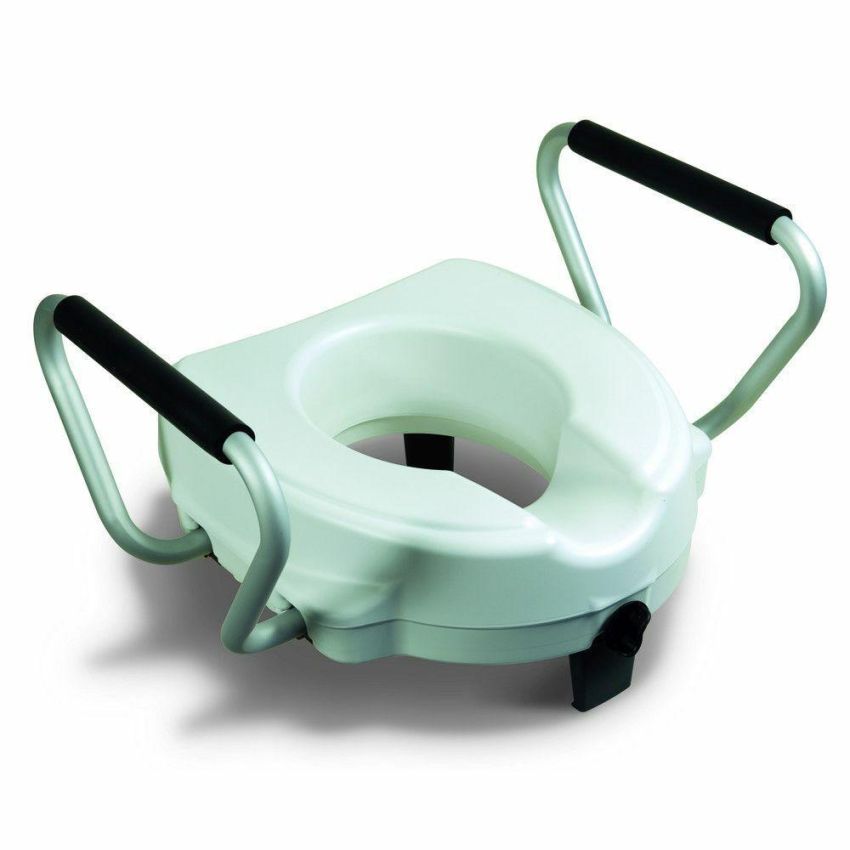 Rialzo Universale per WC con Maniglie per Assistenza Sanitaria