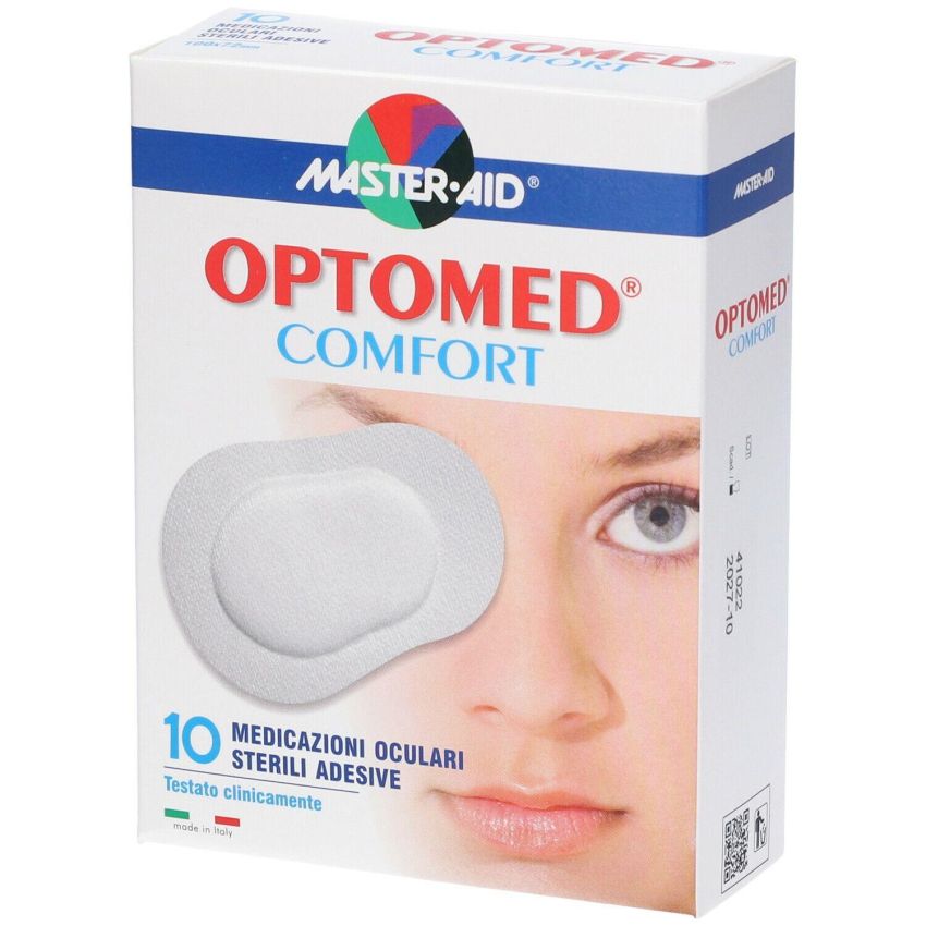 Master Aid Optomed Comfort - Garza Oculare Medicata, 10 Pezzi