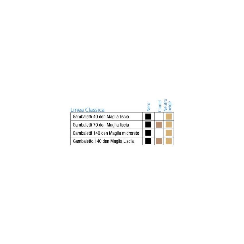 Sauber Classica - Calzini a Compressione Microrete 140 Denari in Neutro Beige, Taglia 2