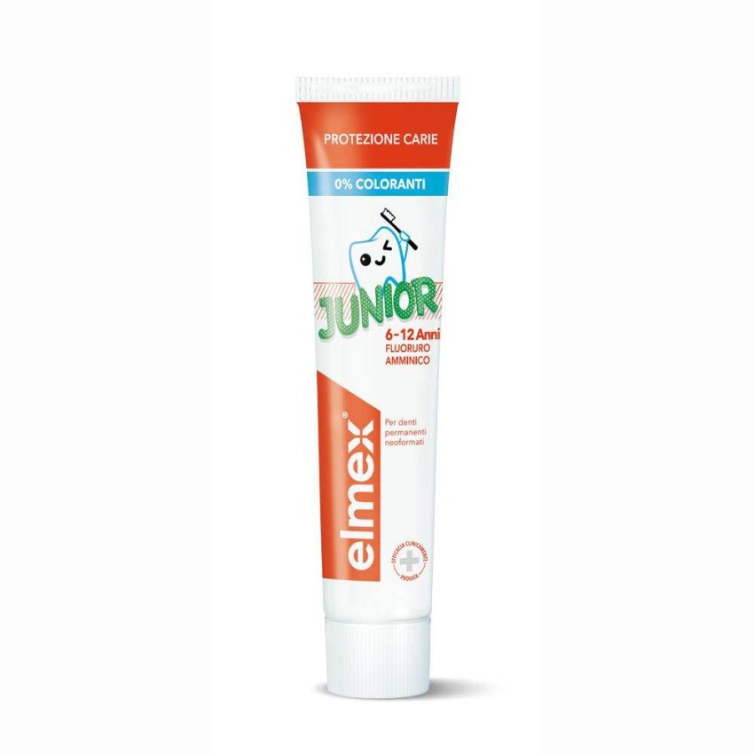 Elmex Junior Dentifricio per Bambini 6-12 Anni - 75ml