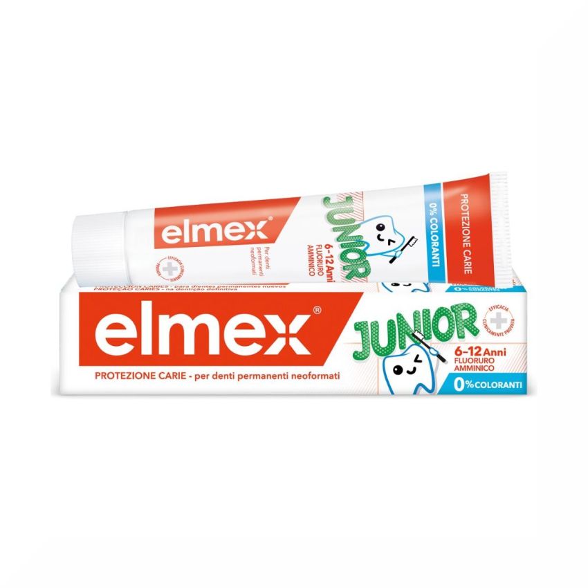 Elmex Junior Dentifricio per Bambini 6-12 Anni - 75ml