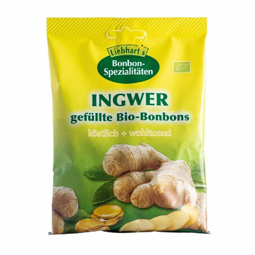 Bonbons di Zenzero Biologico, 18 Pezzi, 100g