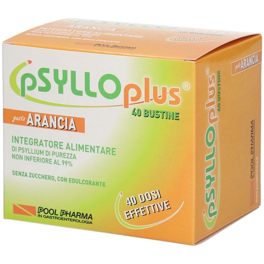 Psyllo Plus Supplemento di Fibra a Gusto Arancia - 40 Buste