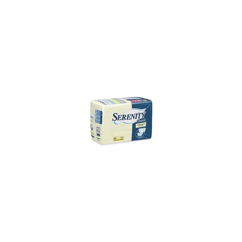 Serenity Classic Mutandine Pannolone Extra, Taglia L - Pacco da 30 Pezzi