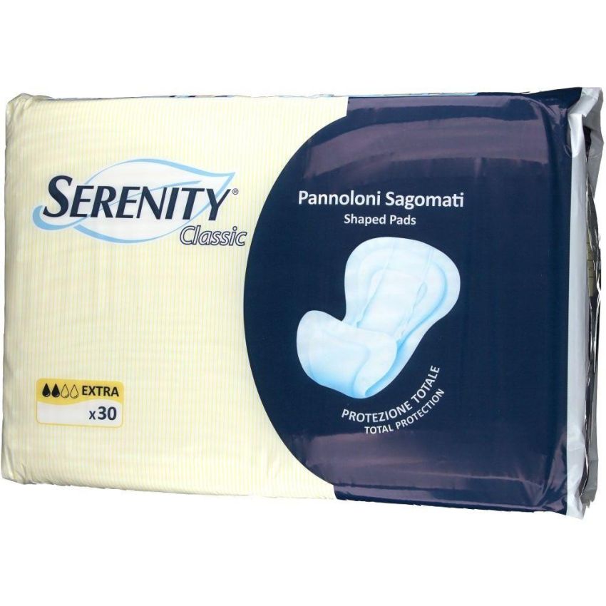 Serenity Classic Sagomato - Pannolini Extra Absorbenti 30 Pezzi