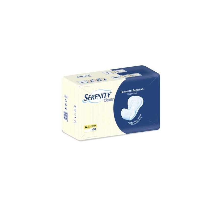 Serenity Classic Sagomato - Pannolini Extra Absorbenti 30 Pezzi