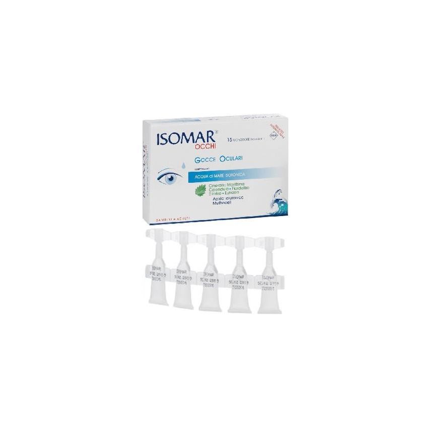 Isomar Monodose per Occhi Rossi - 15 Fiale da 0,5ml