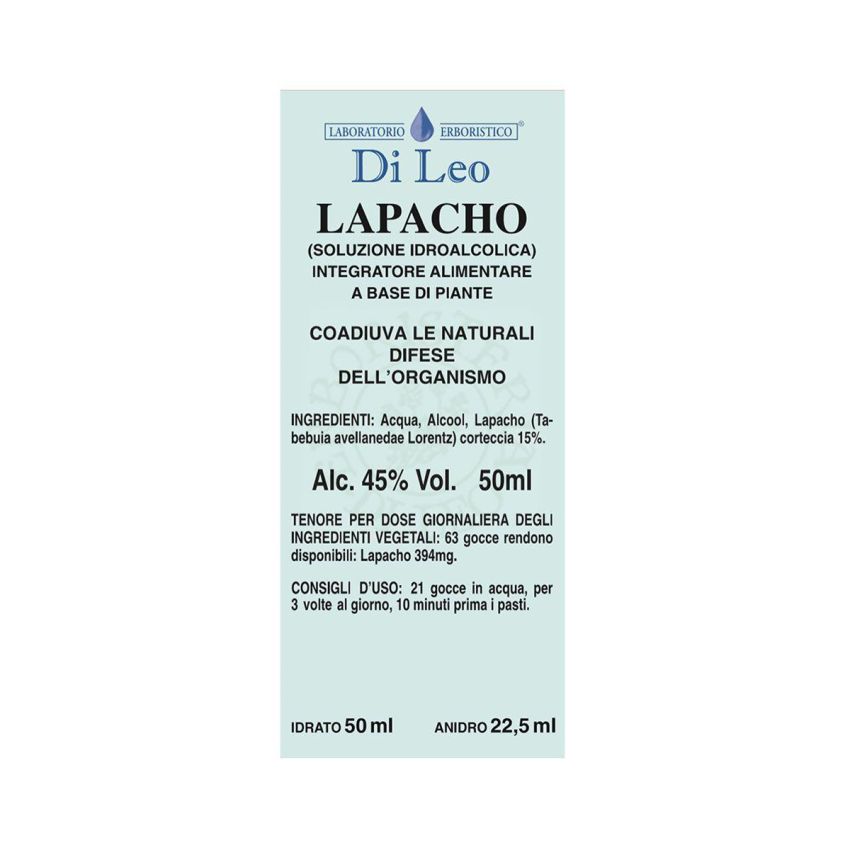Tintura Madre di Lapacho Di Leo - Flacone da 50ml