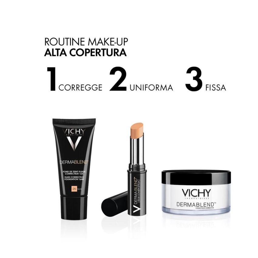 Vichy Dermablend Fondotinta Fluido Ultra-Coprente SPF 35 Tonalit√† 25 30 ml