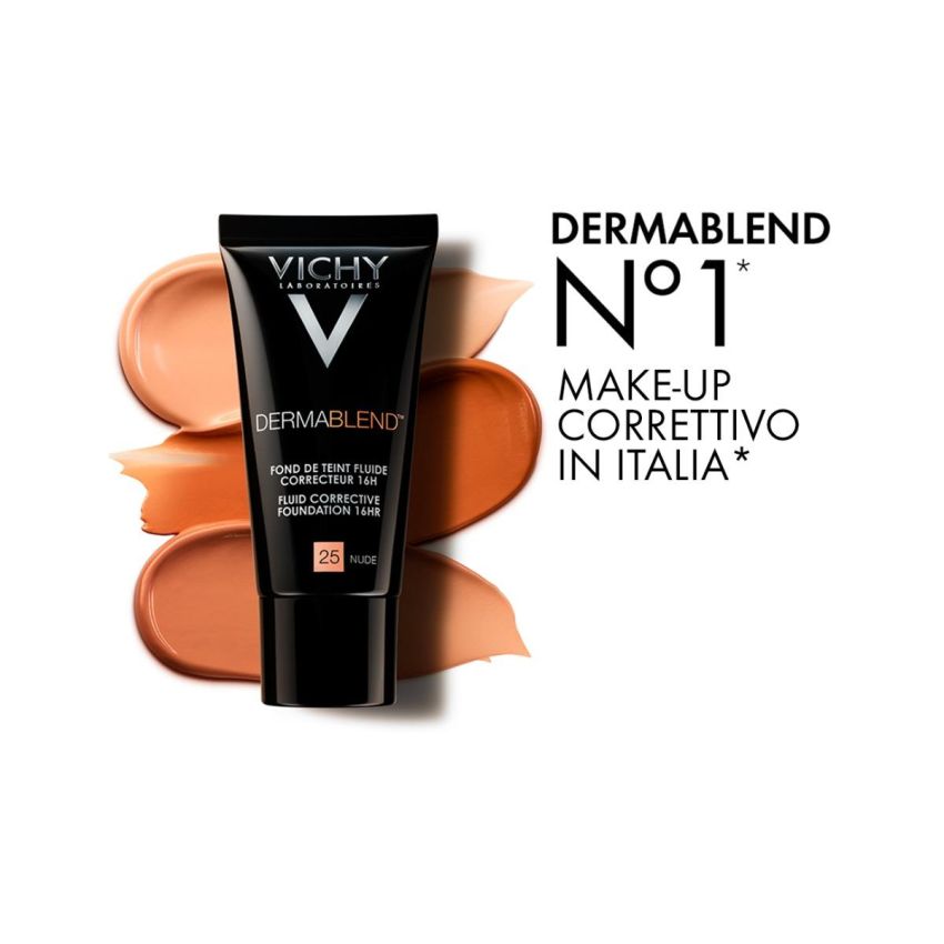 Fondotinta Fluido Coprente Vichy Dermablend, Tonalità 45, SPF35, 30ml