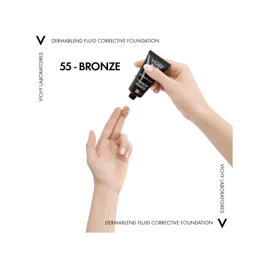 Vichy Dermablend Fondotinta Fluido Ultra Coprente 30ml Tonalit√† 55 con SPF35