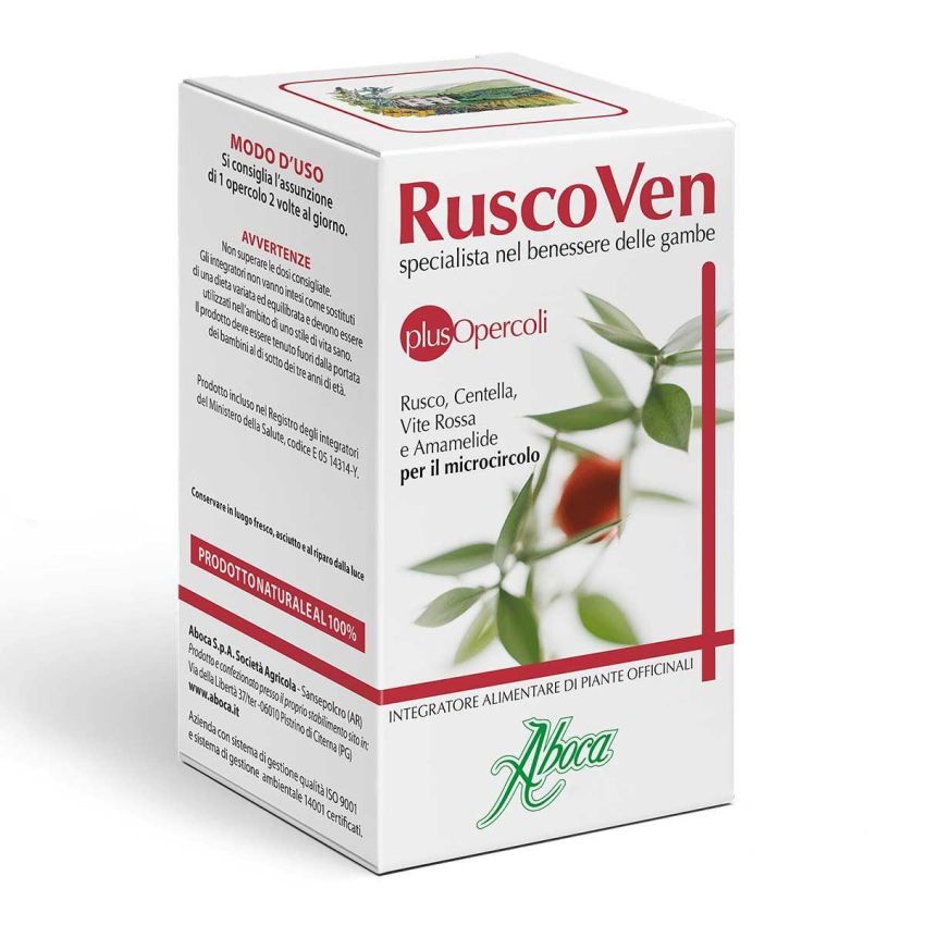 Aboca Ruscoven Plus - Integratore Alimentare con 50 Opercoli