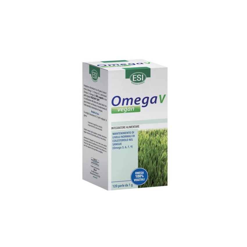 Omega V Vegan - Integratore di Omega in Perle, 120 Pezzi