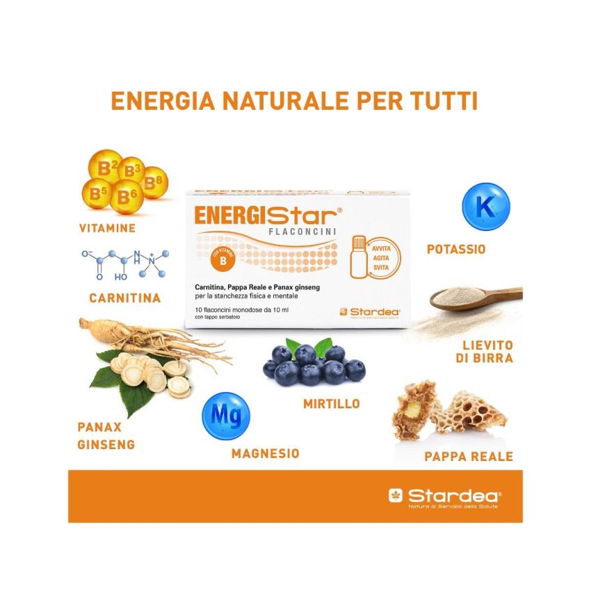 Energistar - 10 Flaconcini Monodose da 10ml