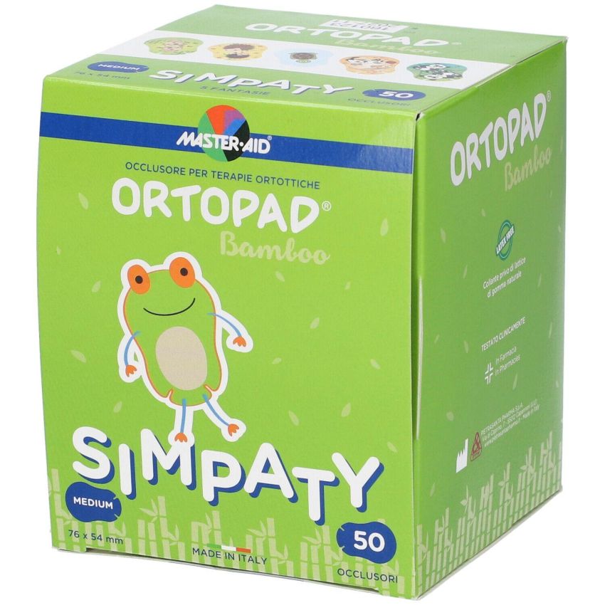 Ortopad Simpaty Cerotto Oculare 5.4x7.6cm, Pacco da 50 Pezzi