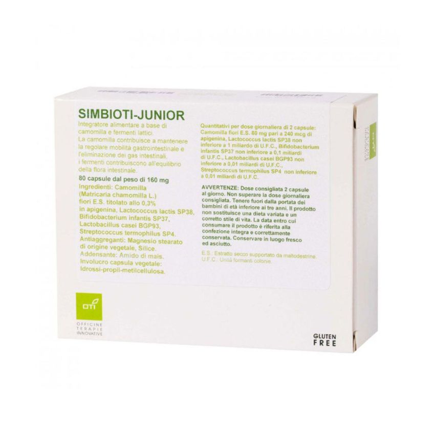 Simbioti Junior - Probiotici per Bambini, 80 Capsule