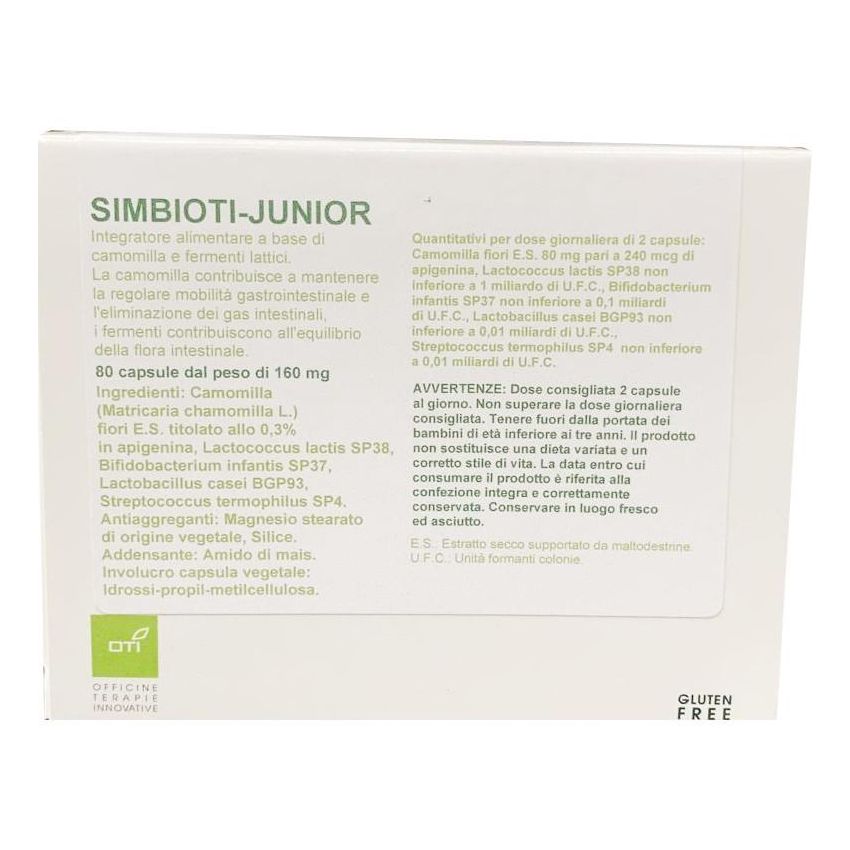 Simbioti Junior - Probiotici per Bambini, 80 Capsule