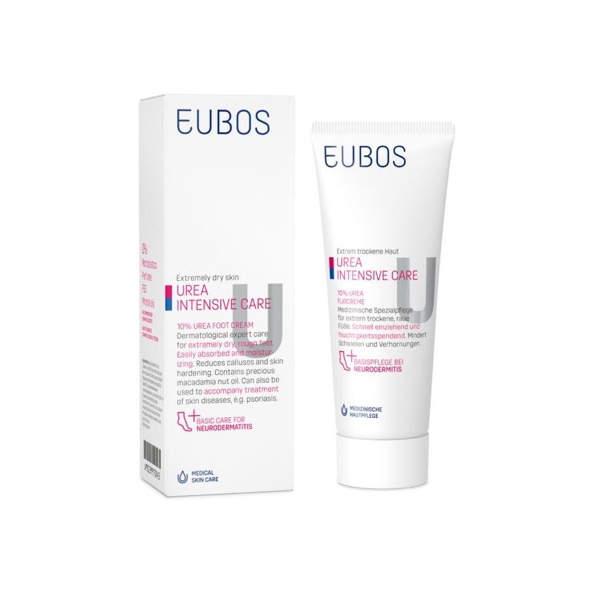 Eubos 10% Urea Crema Idratante per Piedi, 100ml