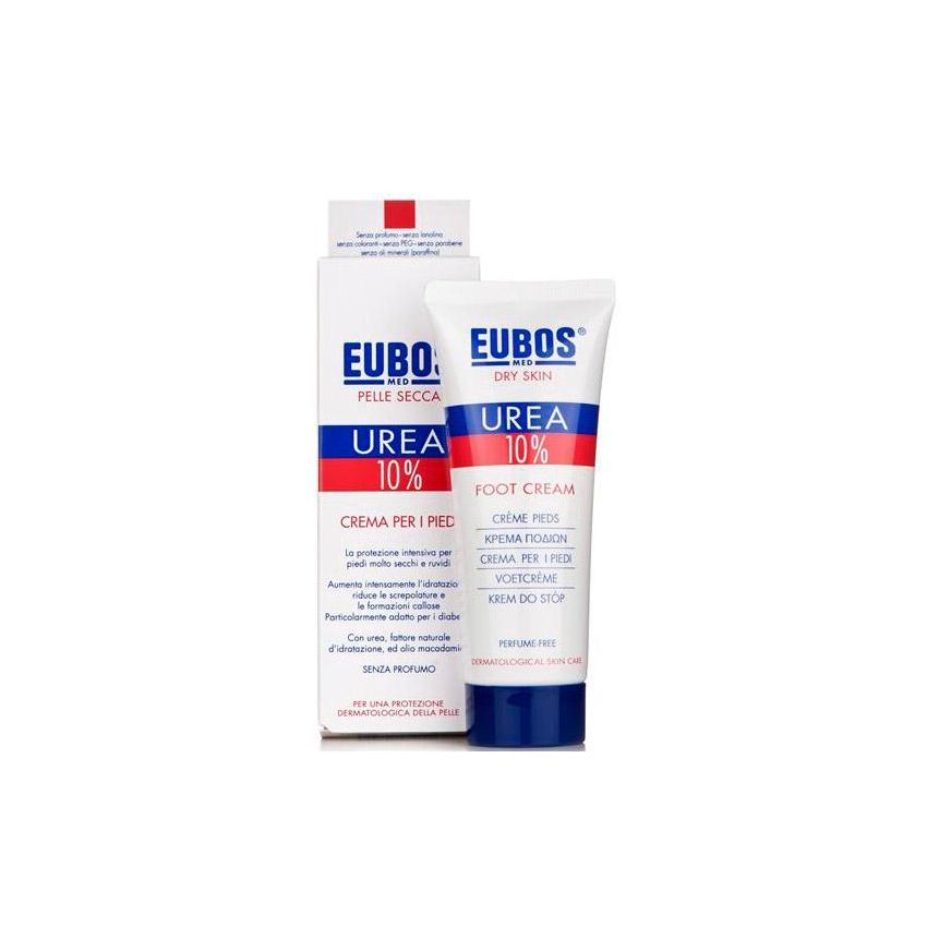 Eubos 10% Urea Crema Idratante per Piedi, 100ml