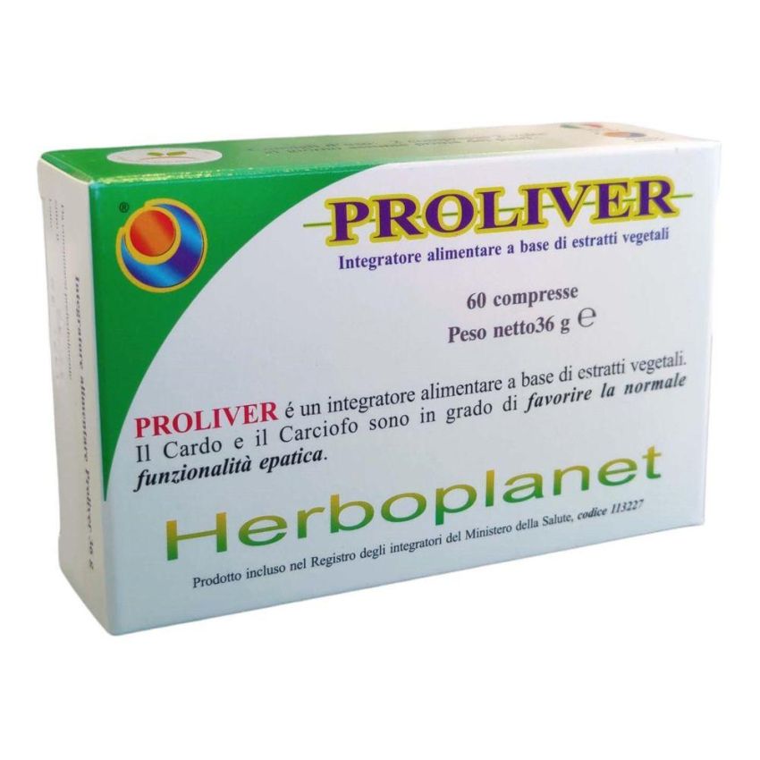 Proliver - Integratore per il Benessere del Fegato, 60 Compresse