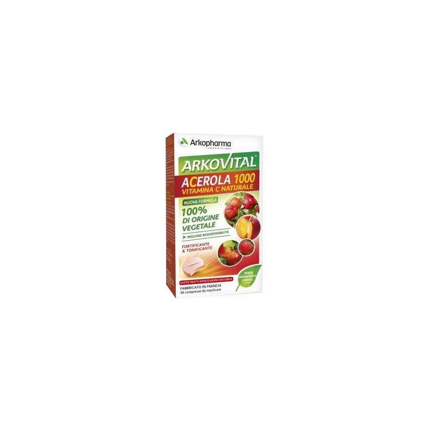 Acerola Arkopharma - Vitamina C in 30 compresse masticabili
