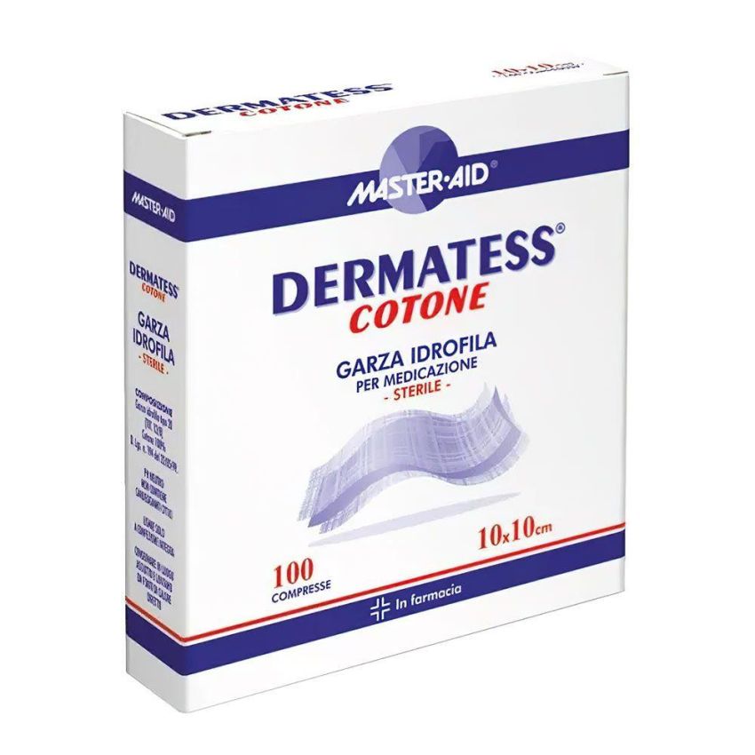 Dermatess Garza Idrofila Medicale 10x10cm - Confezione da 100 Pezzi