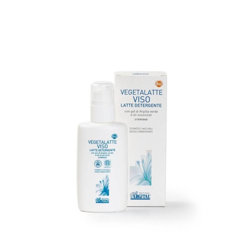 Argital Detergente Viso Vegetalatte - Pulizia Delicata, 200ml