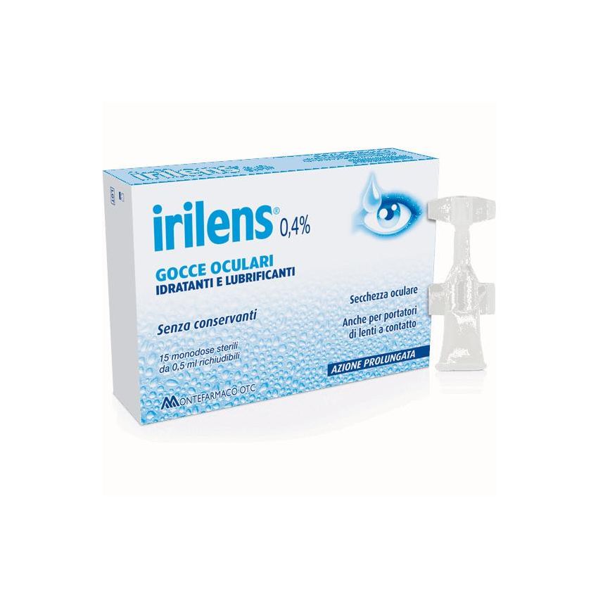Irilens Monodose: Gocce Oculari Riutilizzabili in 15 Ampolle da 0,5 ml