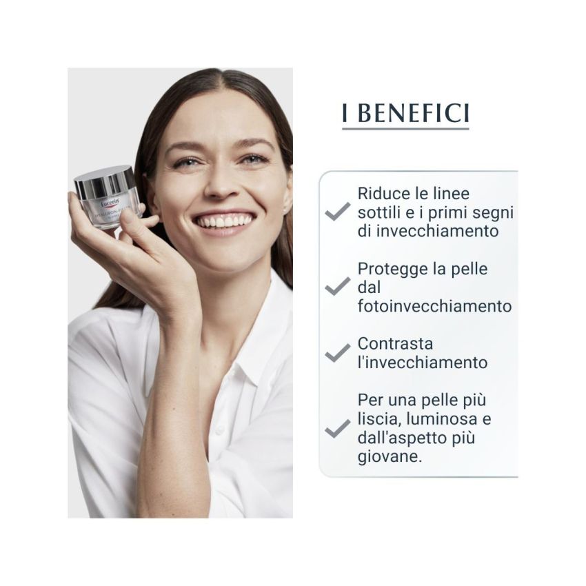 Eucerin Hyaluron Filler Crema Giorno per Pelle Secca - 50ml