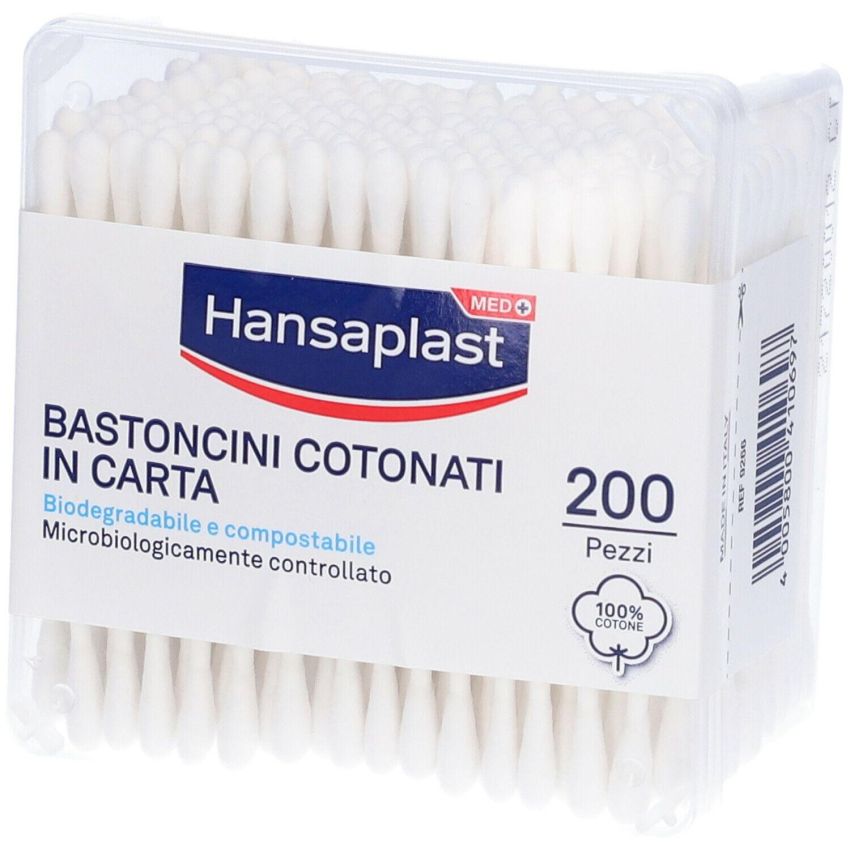 Hansaplast Bastoncini di Cotone, Confezione da 200 Pezzi