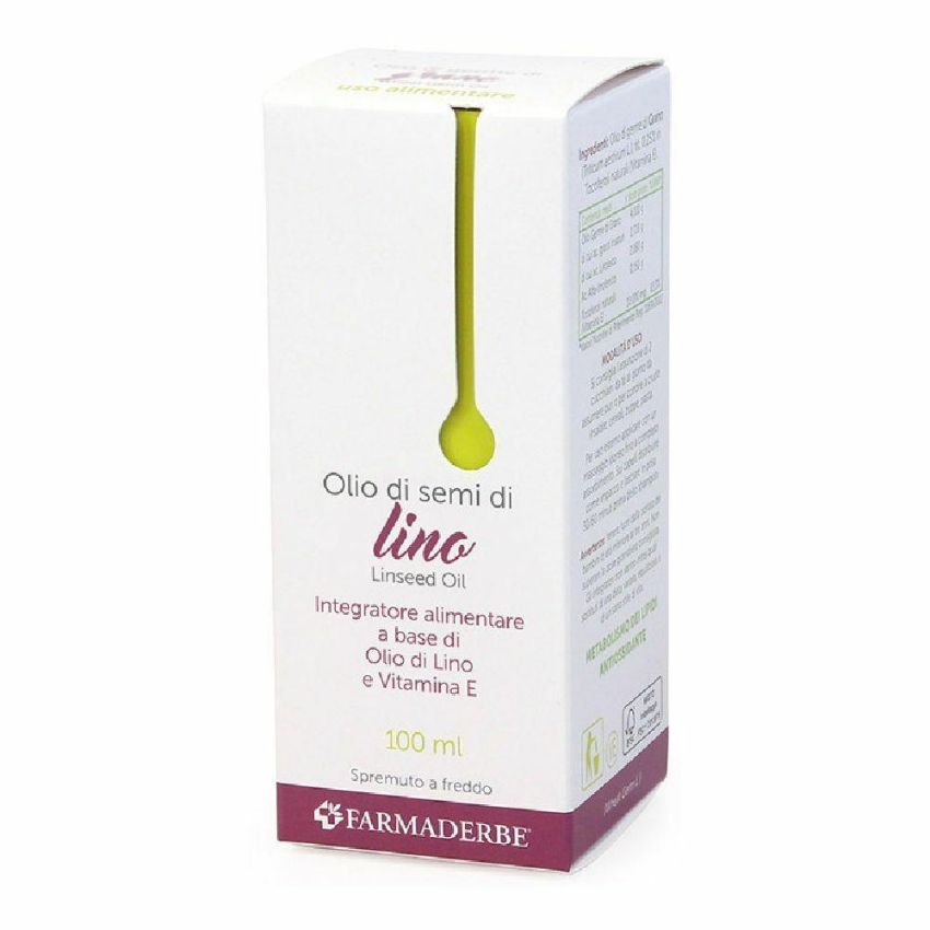 Olio Alimentare Puro di Semi di Lino - 100ml