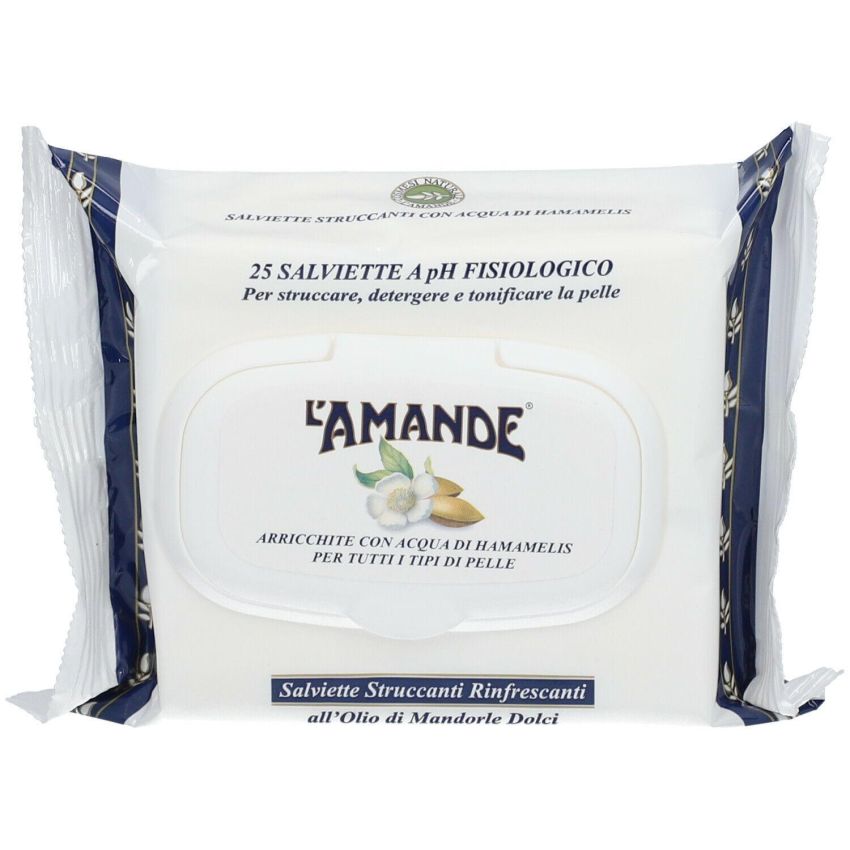 Salviette Struccanti L'Amande Marseille - Pacco da 25 Pezzi