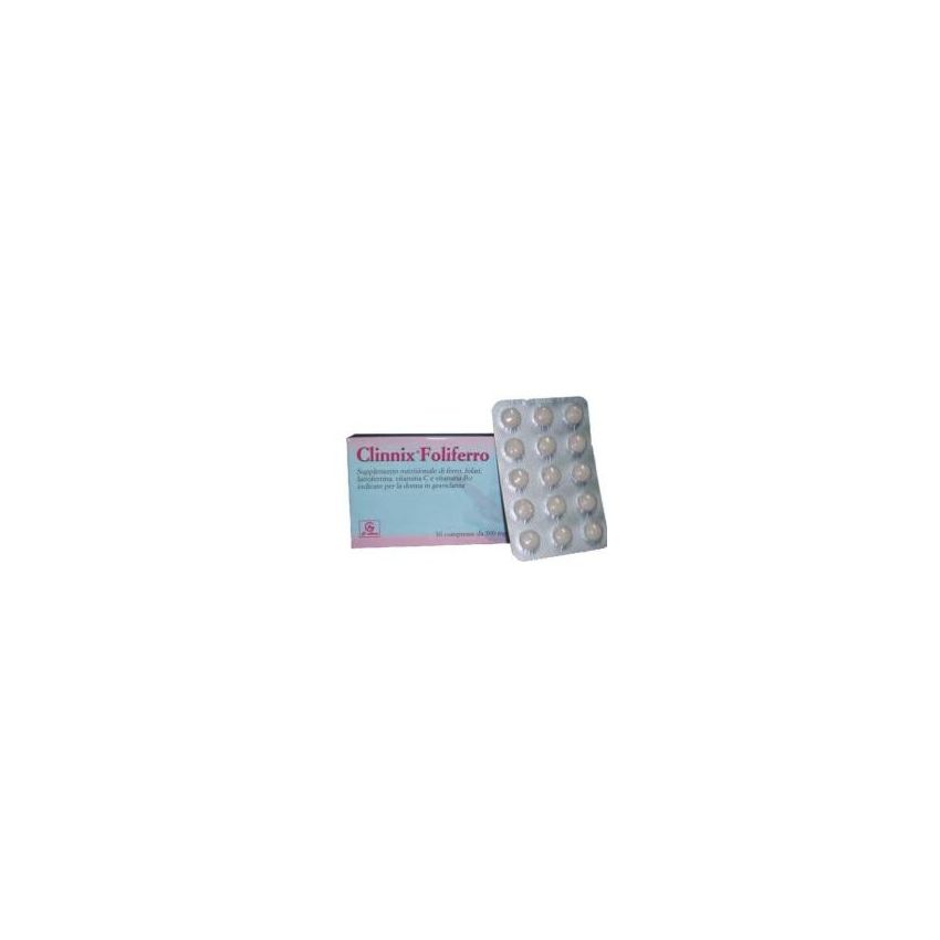 Clinnix Foliferro - Integratore Alimentare con 30 Compresse