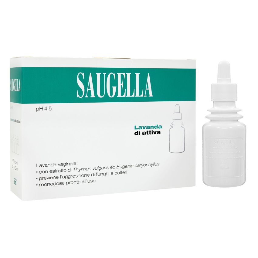 Saugella Attiva Lavanda - Detergente Intimo Vaginale 4x140ml