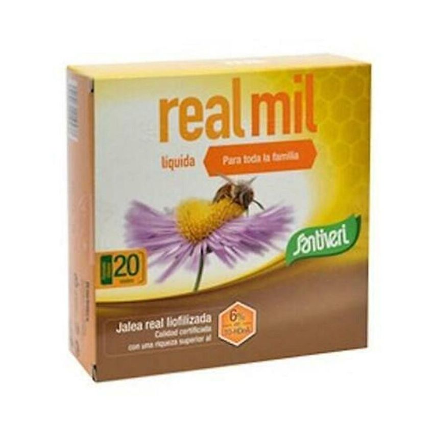 Santiveri Realmil Pappa Reale - Integratore Naturale - 20 Fiale
