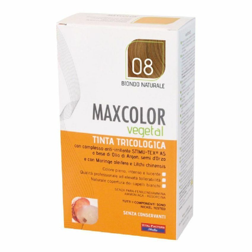 Maxcolor Vegetal - Tinta Naturale Biondo N.08, 140ml