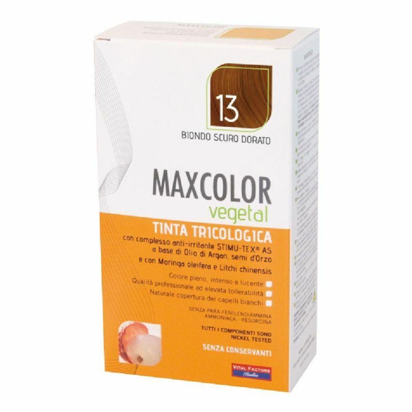 Tinta Vegetale MaxColor 13 - Biondo Scuro Dorato Intenso