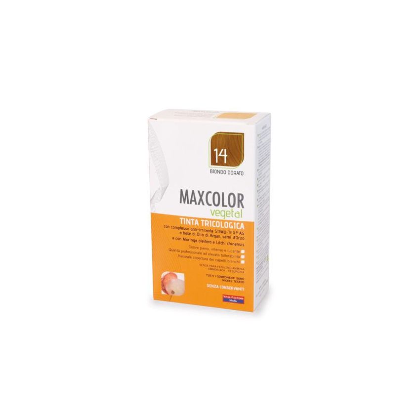 Tinta Vegetale MaxColor Biondo Dorato 14 - 140ml