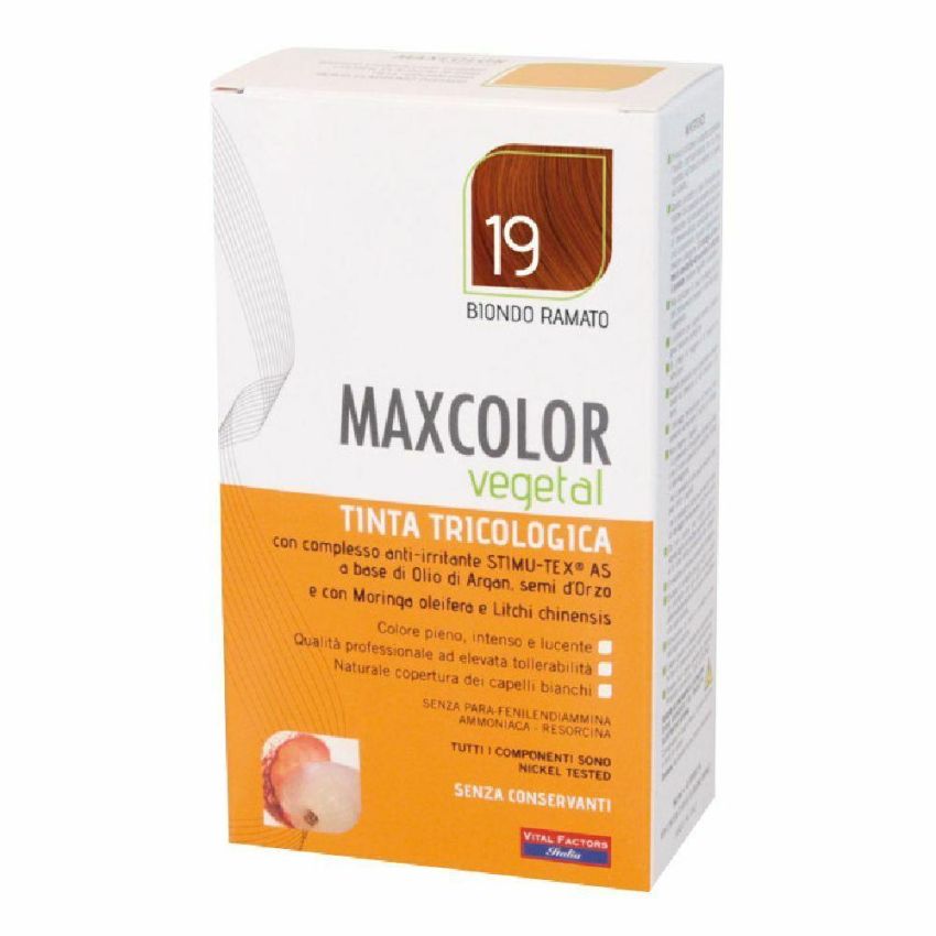 Tinta Vegetale Maxcolor 19 Biondo Ramato, 140ml