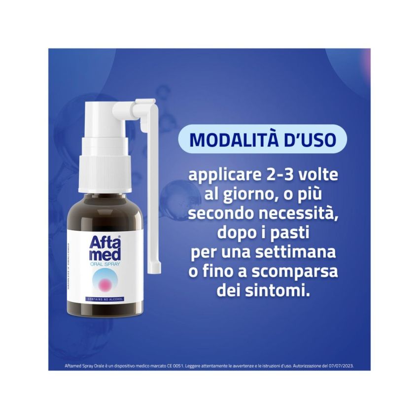 Aftamed Spray Orale 20ml per Ulcere e Afte